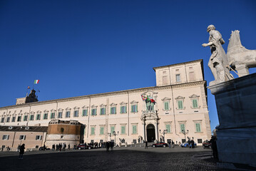 Una veduta esterna del Palazzo del Quirinale