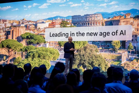 Il Ceo di Microsoft Satya Nadella a Roma per l'AI Tour